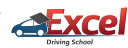 excel driving school logo